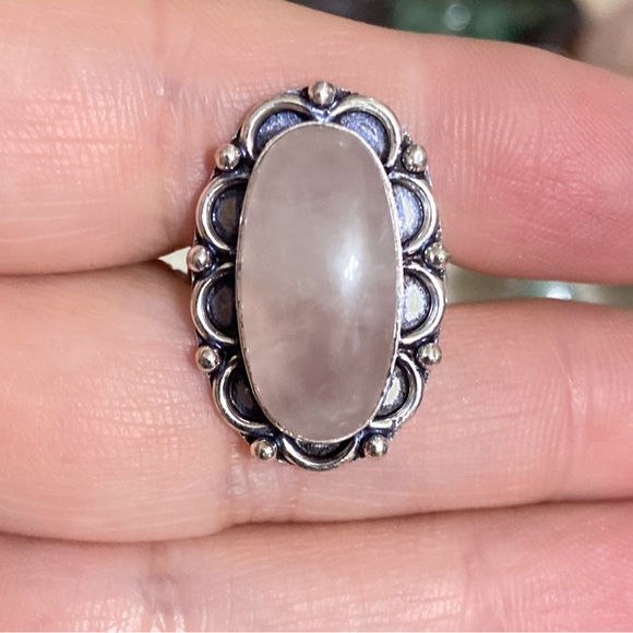 Jewelry - Natural Opal Gemstone Adjustable Ring